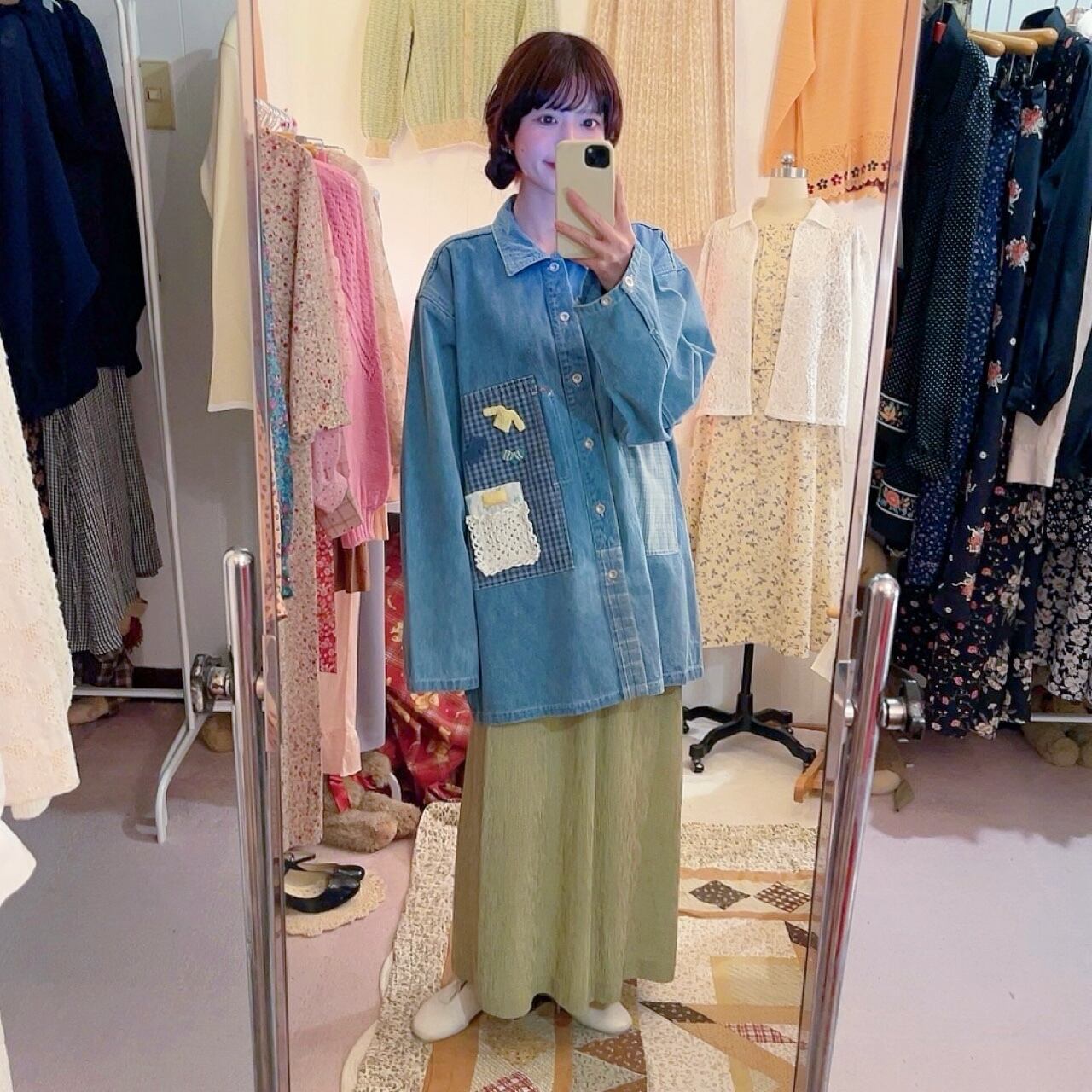 remake ✂︎ dwarf's room check pocket shirt