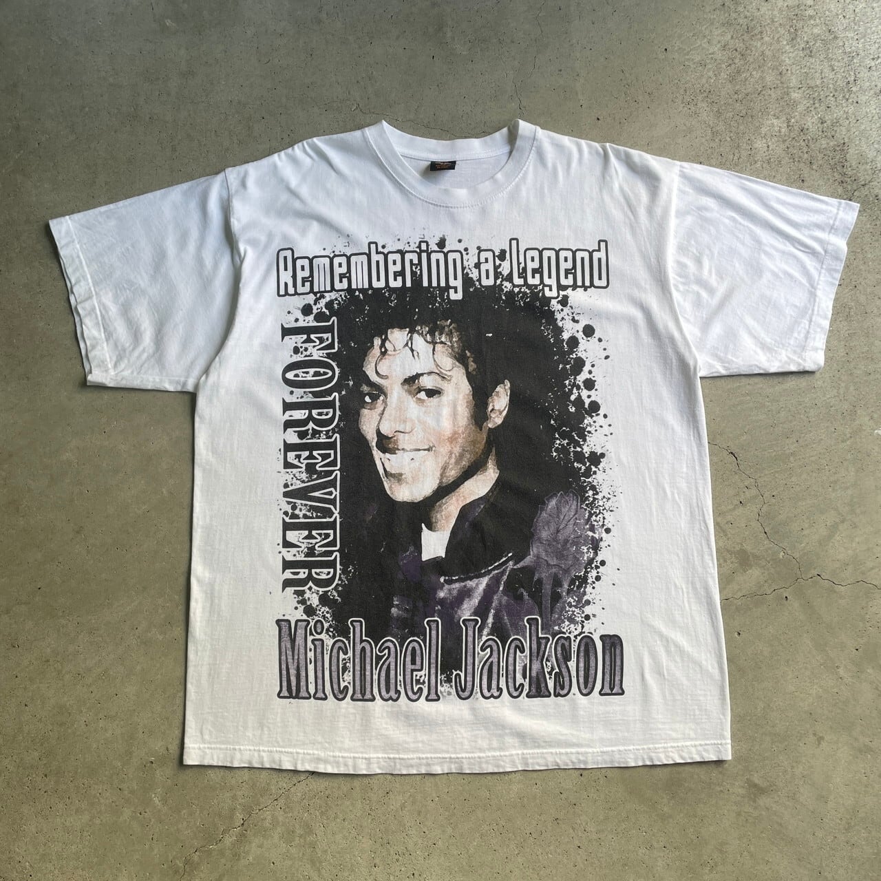 Michel Jackson 良プリント  Tシャツ