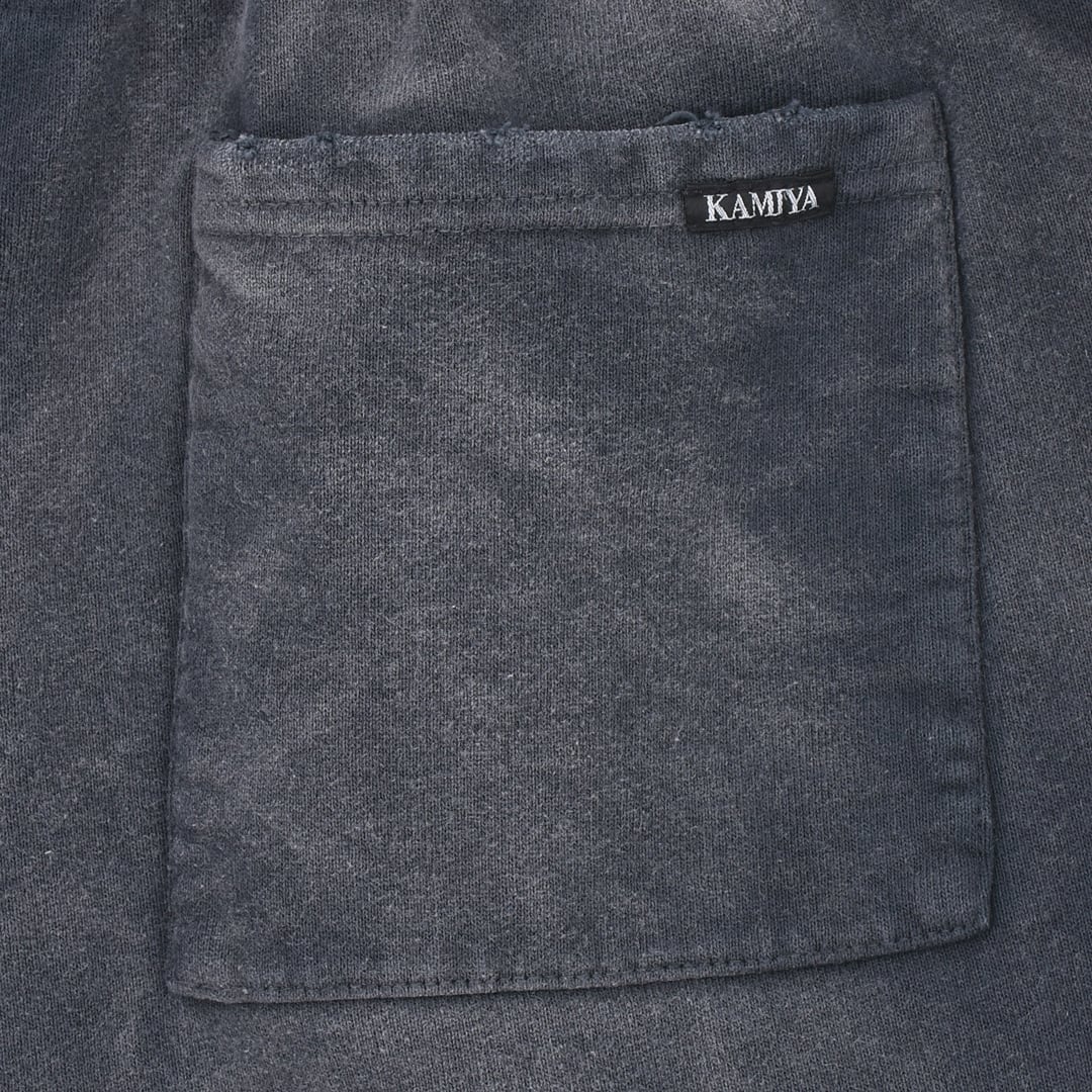 KAMIYA】Breached Wide Sweat Pants | AYIN