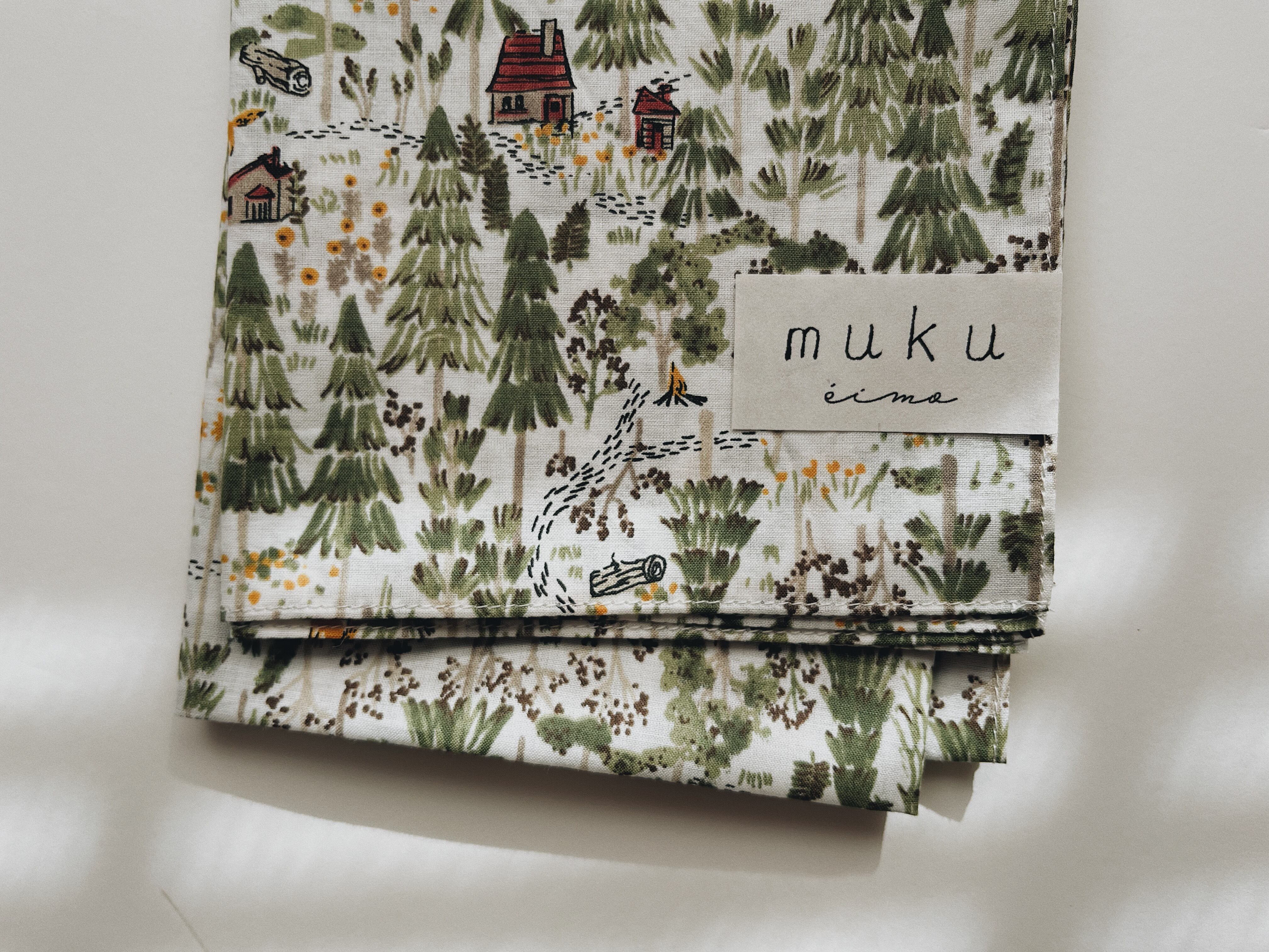 カットクロス「きつねと森」size60~ ※数量限定