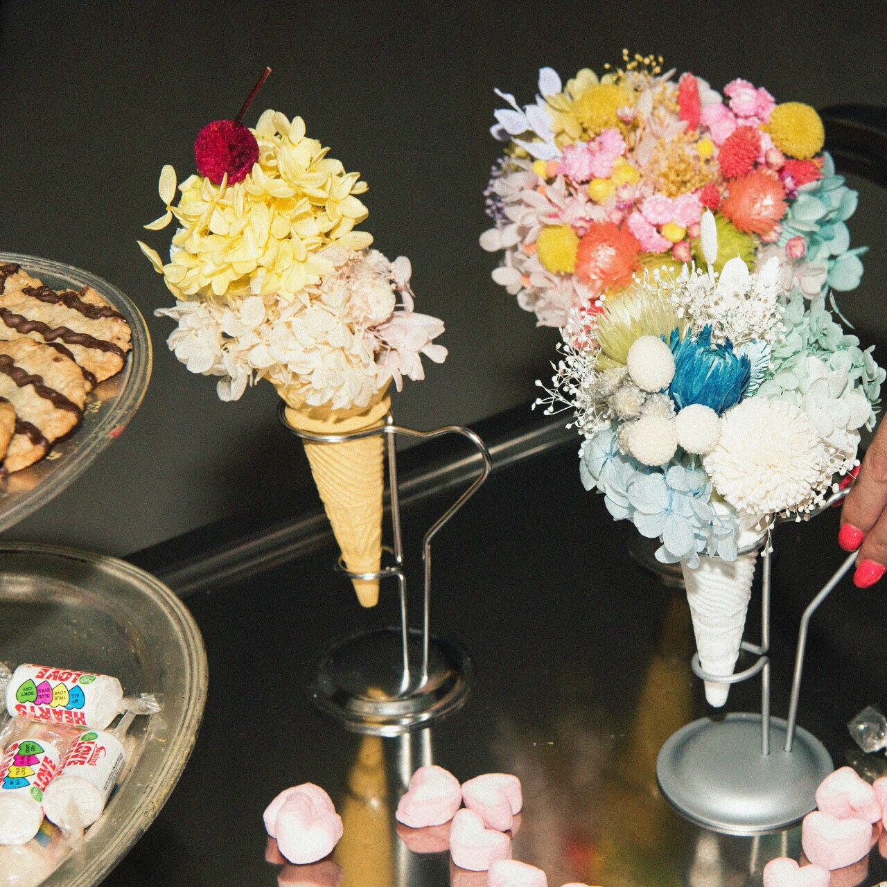 ICECREAM 〈Lemon milk Flavor〉プリザーブドフラワーアレンジメント