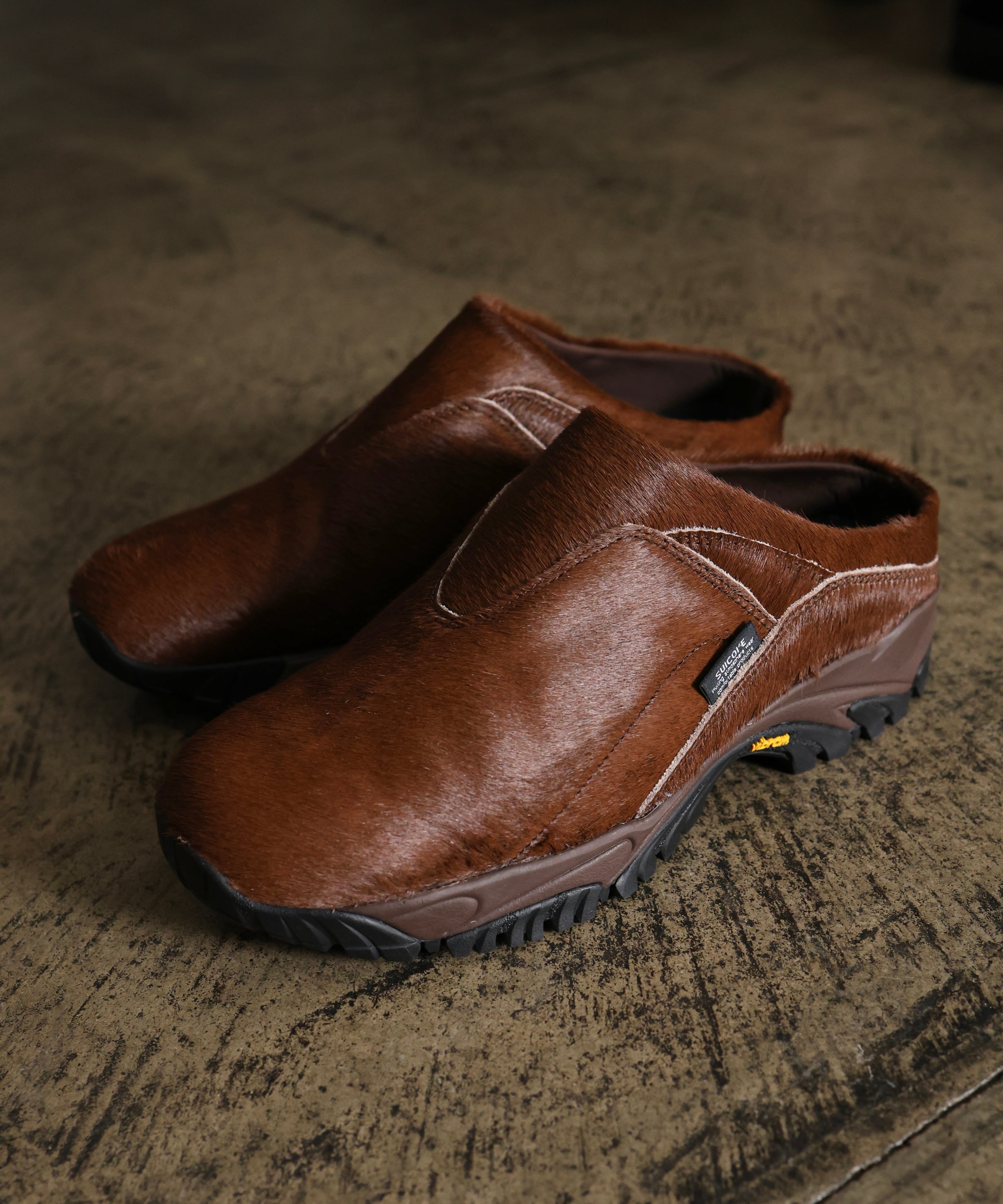 matsuさん専用 MATSUFUJI / M261-1101 / SUICOKE HAIR CALF MULE (SAND