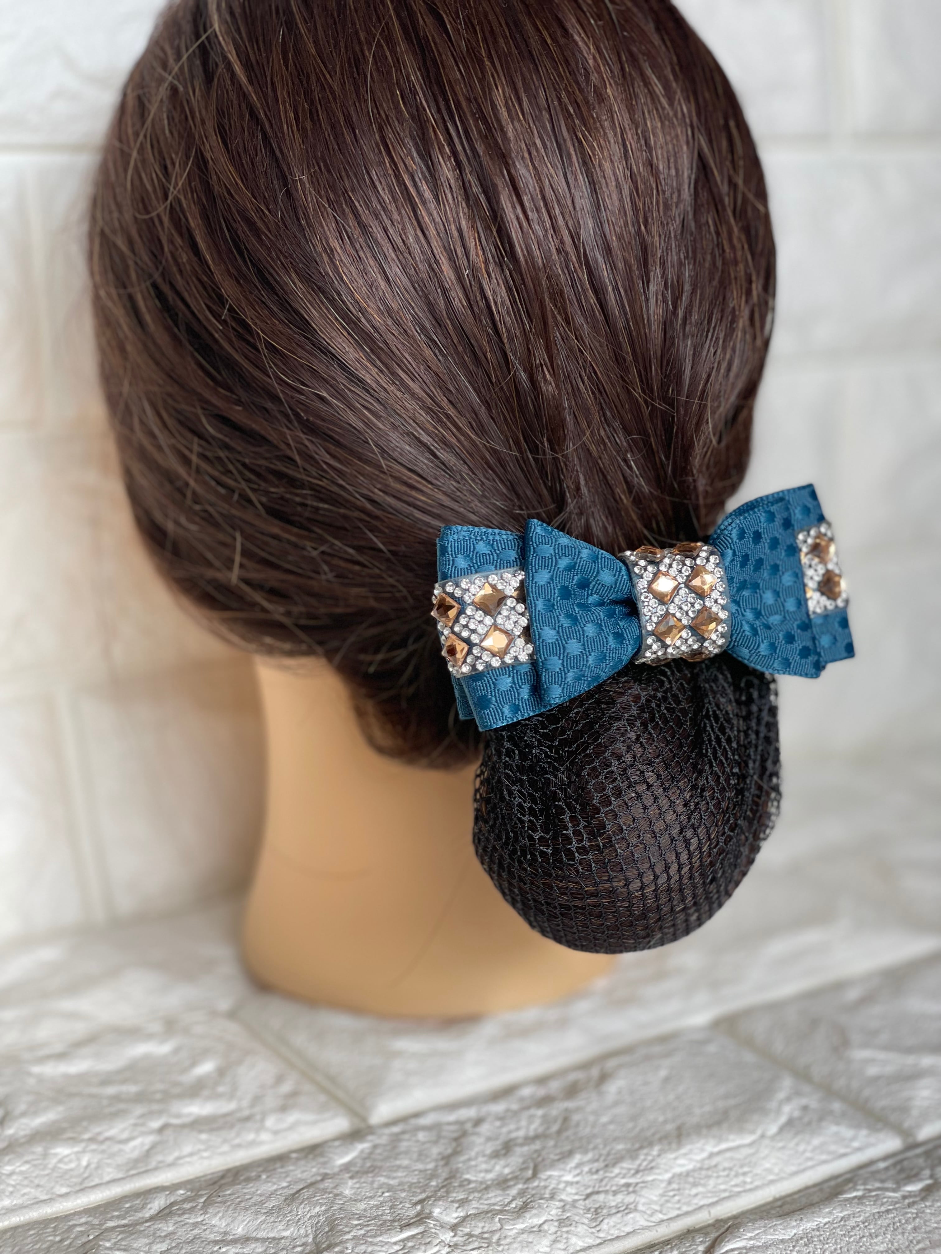 馬術競技用リボンバレッタ アンティーク風