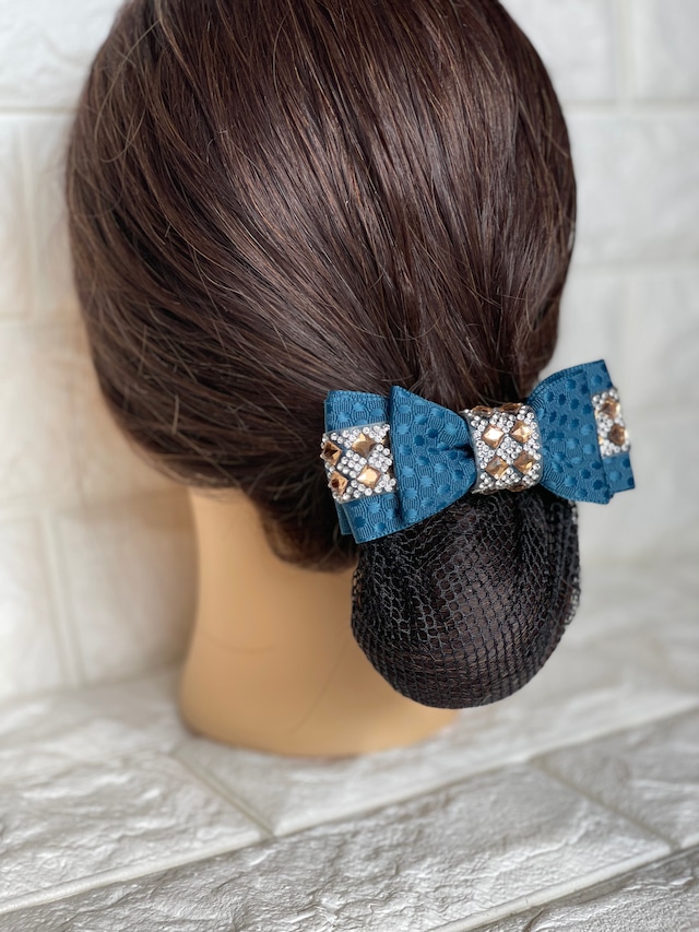 馬術競技用リボンバレッタ アンティーク風