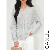 Lace Knit Collar Cardigan/2color