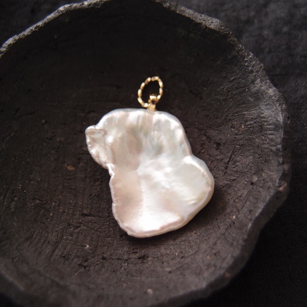 【K14gf】バロックパール BIGチャーム/Baroque Pearl【1点もの】A