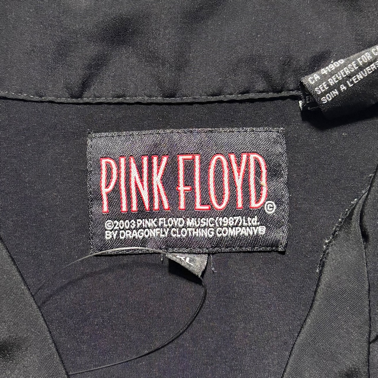 vintage 2003’s PINK FLOYD by DRAGONFLY music open collar shirt