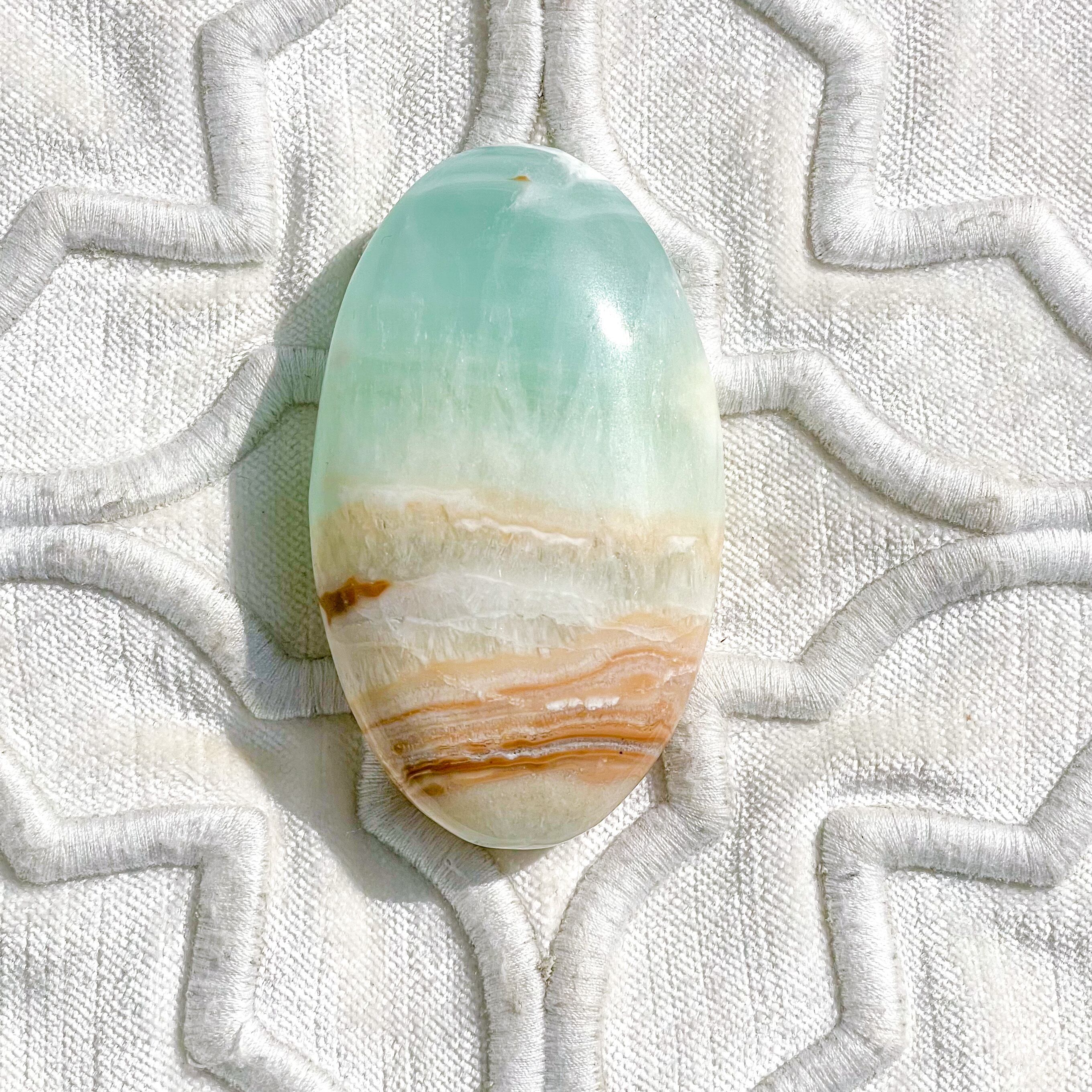 Caribbean Blue Calcite Palm 13 ✧ カリビアンブルーカルサイト