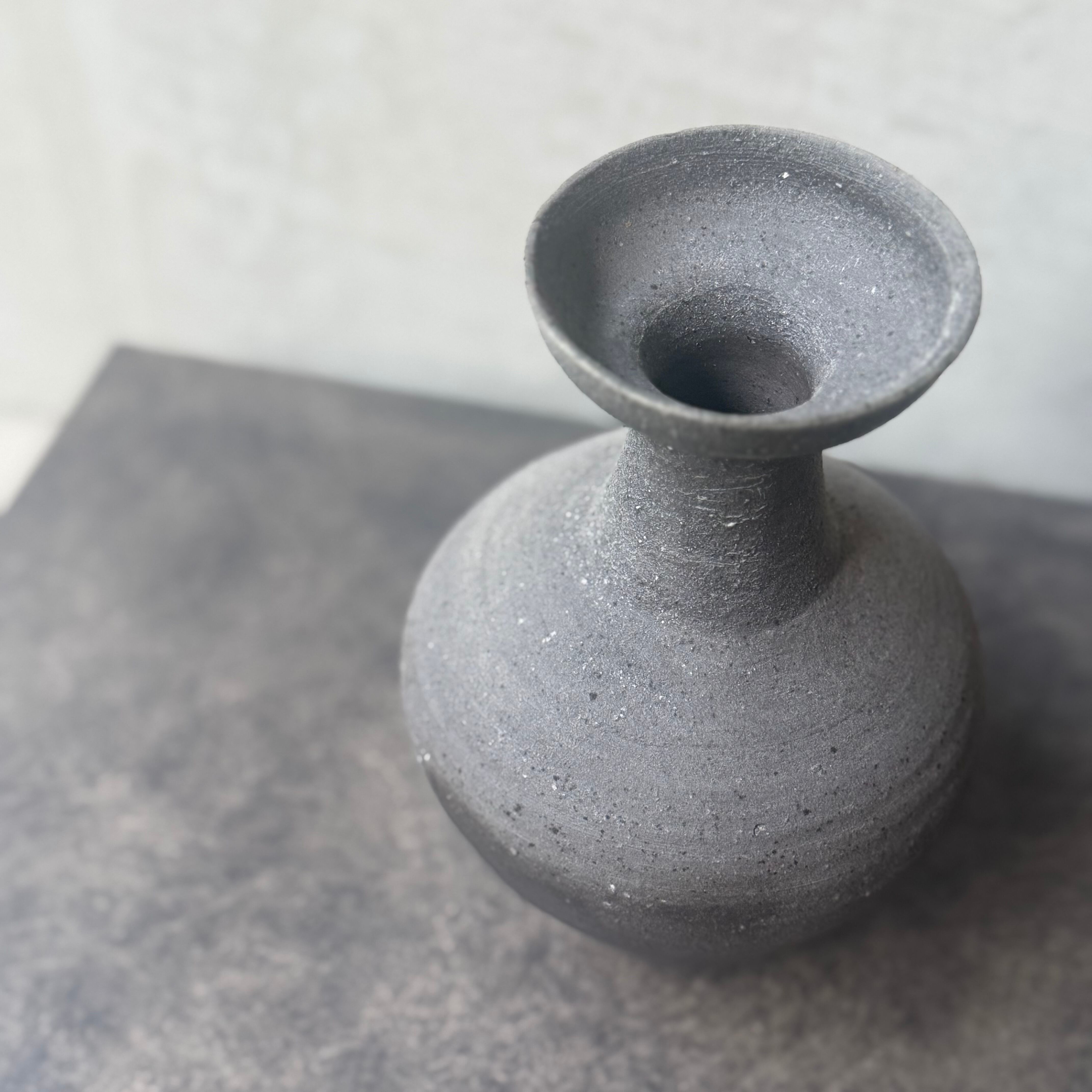 清水善行 須恵花入 | gallery 一白