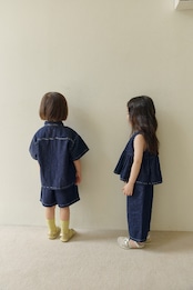 【取寄/韓国直送】Daily bebe 26/SM エルデニムセットアップ|夏服|韓国子供服