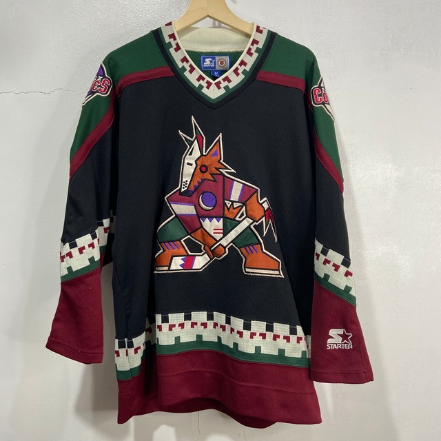 『送料無料』90s STARTER フェニックスコヨーテズ　NHL ホッケーゲームシャツ
