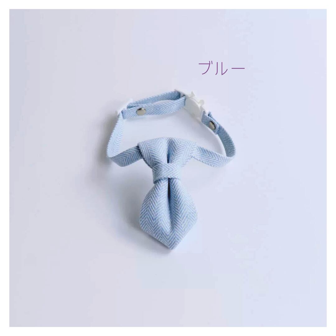 ネコ首輪シンプルヘリンボーン