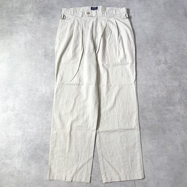 GANT W34 リネン スラックス 古着 00s ボトム ベージュ 21535