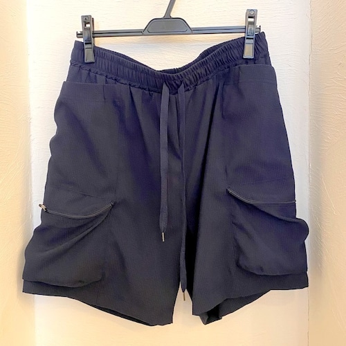 Tech Sucker Stripe Storage Cargo Pocket Easy Shorts Navy