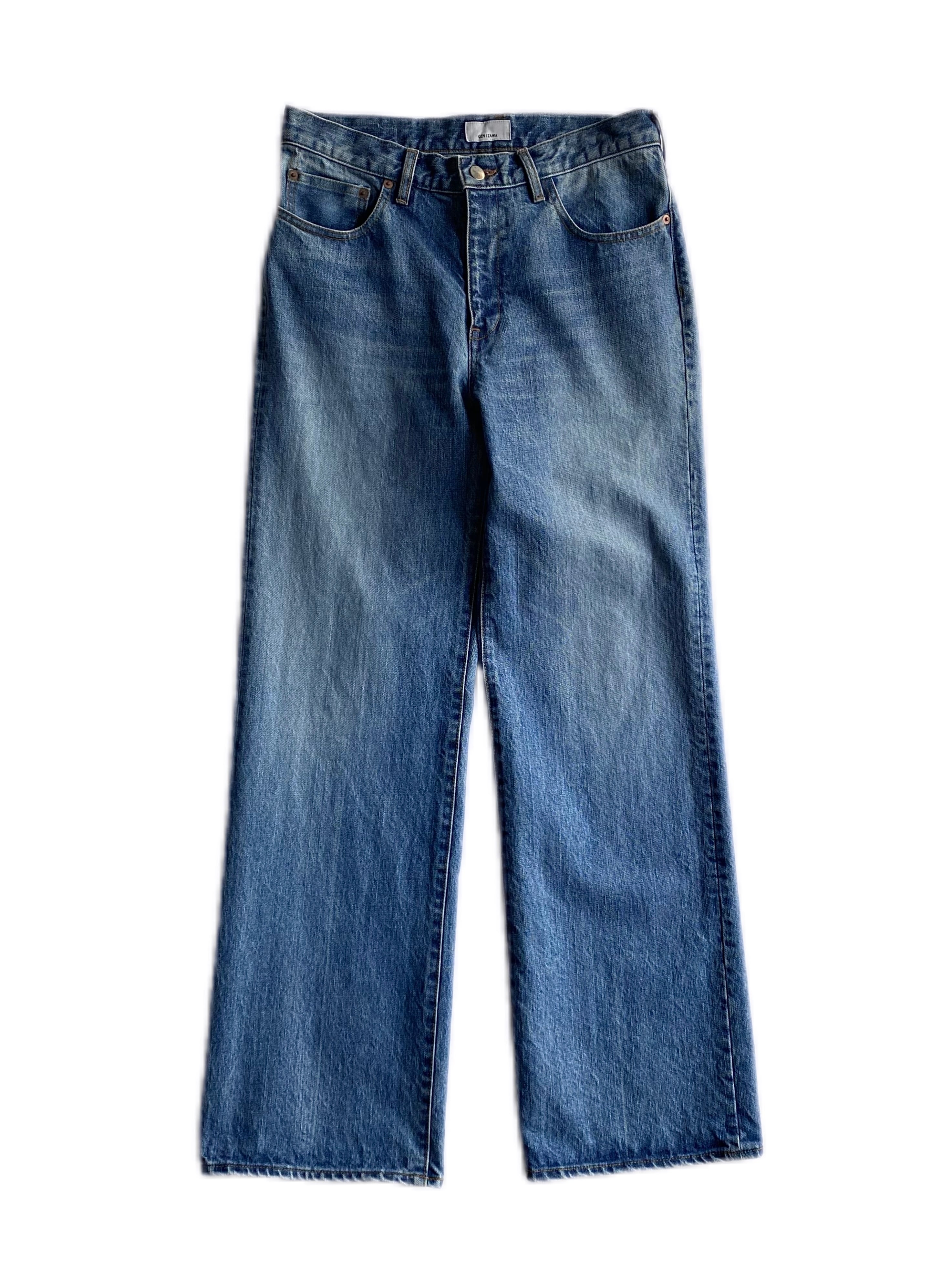 GEN IZAWA / Straight denim pants (used-wash) | TUNAGI JAPAN GEN IZAWA / Straight denim pants (used-wash) | TUNAGI JAPAN