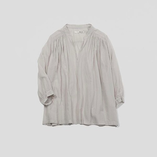 evam eva ｜cotton silk gathers pullover blouse（antique white）