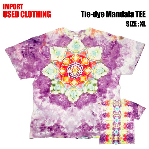 【IMPORT古着】Tie-dye Mandala TEE (size XL)