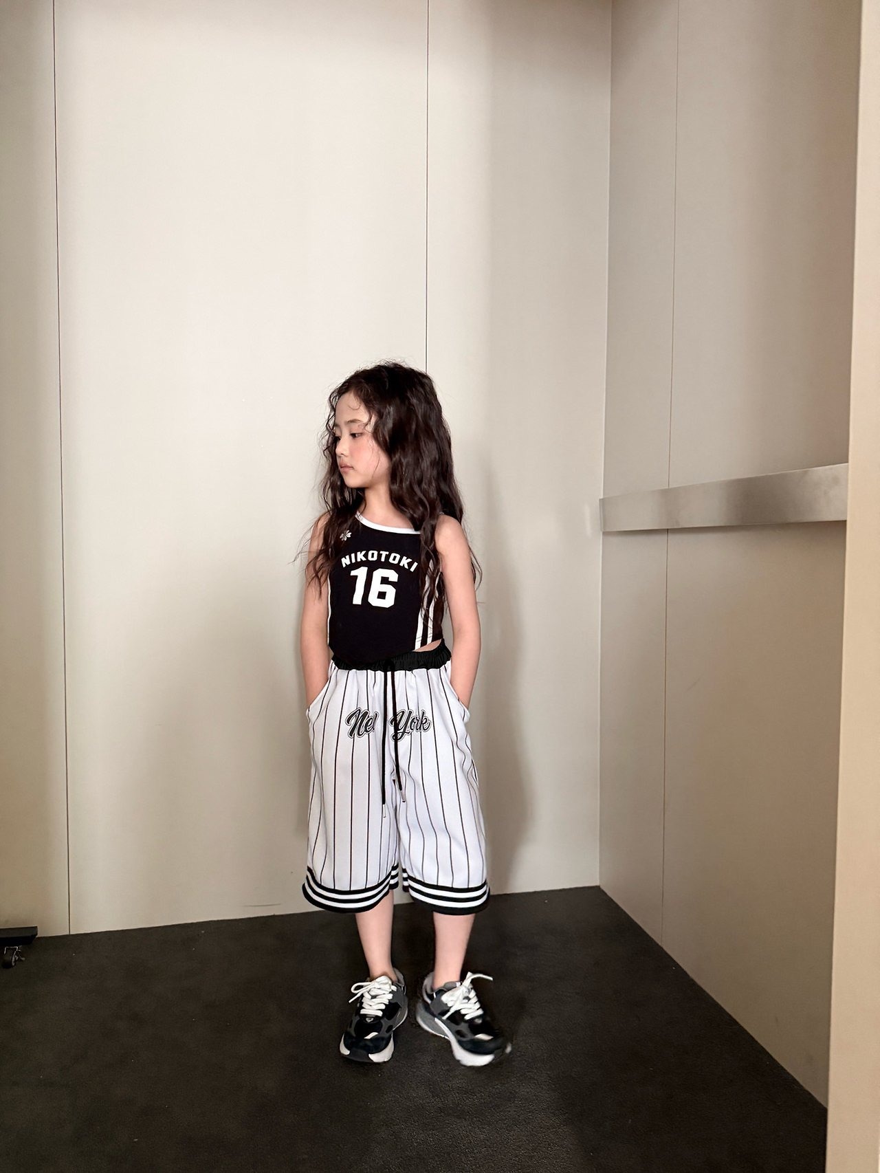 [COMMA] Mesh Bermuda Pants (140/150) / [콤마] 메쉬버뮤다팬츠 (140/150)