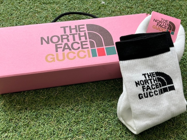 GUCCI × THE NORTH FACE SOCKS WHITE/BLACK MEDIUM 19145