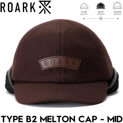 THE ROARK REVIVAL ロアークリバイバル TYPE B2 MELTON CAP - MID 帽子 メルトンキャップ RHJ1172-BRN 日本代理店正規品