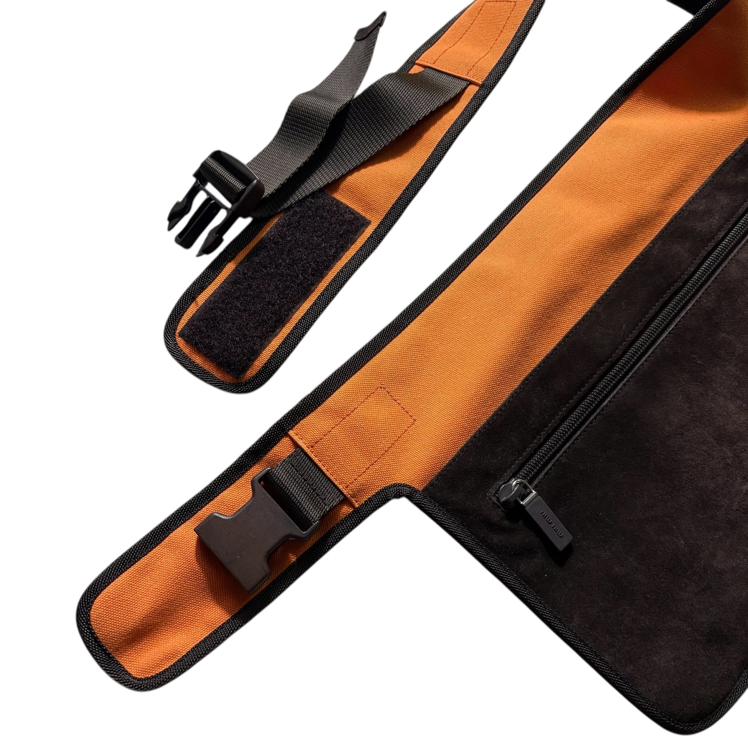 archive MIU MIU suede body bag | NOIR ONLINE
