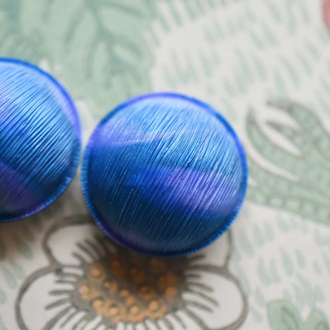 フランス パープル×ブルーマーブルドーム 30㎜