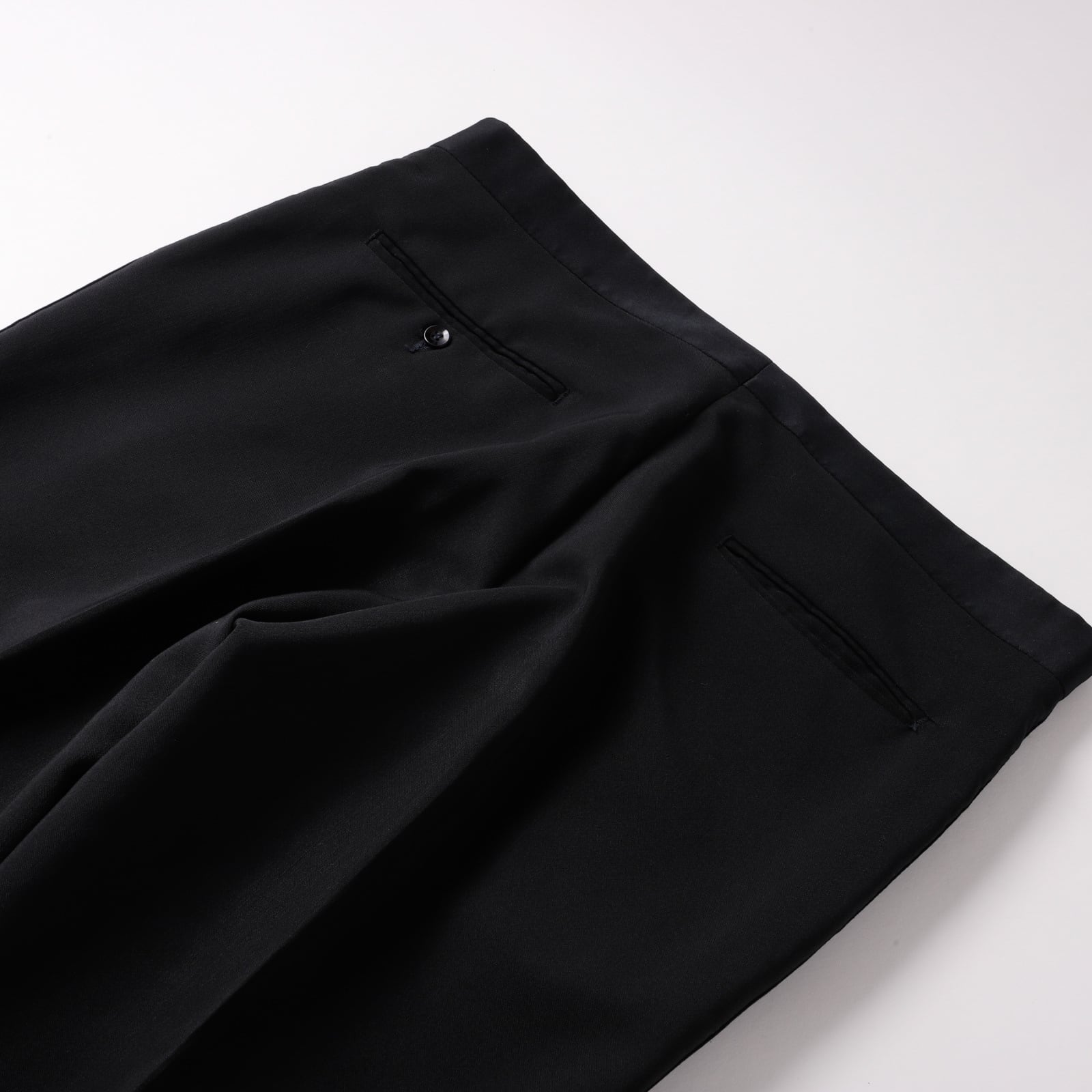 極美品】70s Special vintage wool tuxedo slacks pants W32 Black