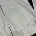 DC Y2Kジップパーカー　白×青チェック　S