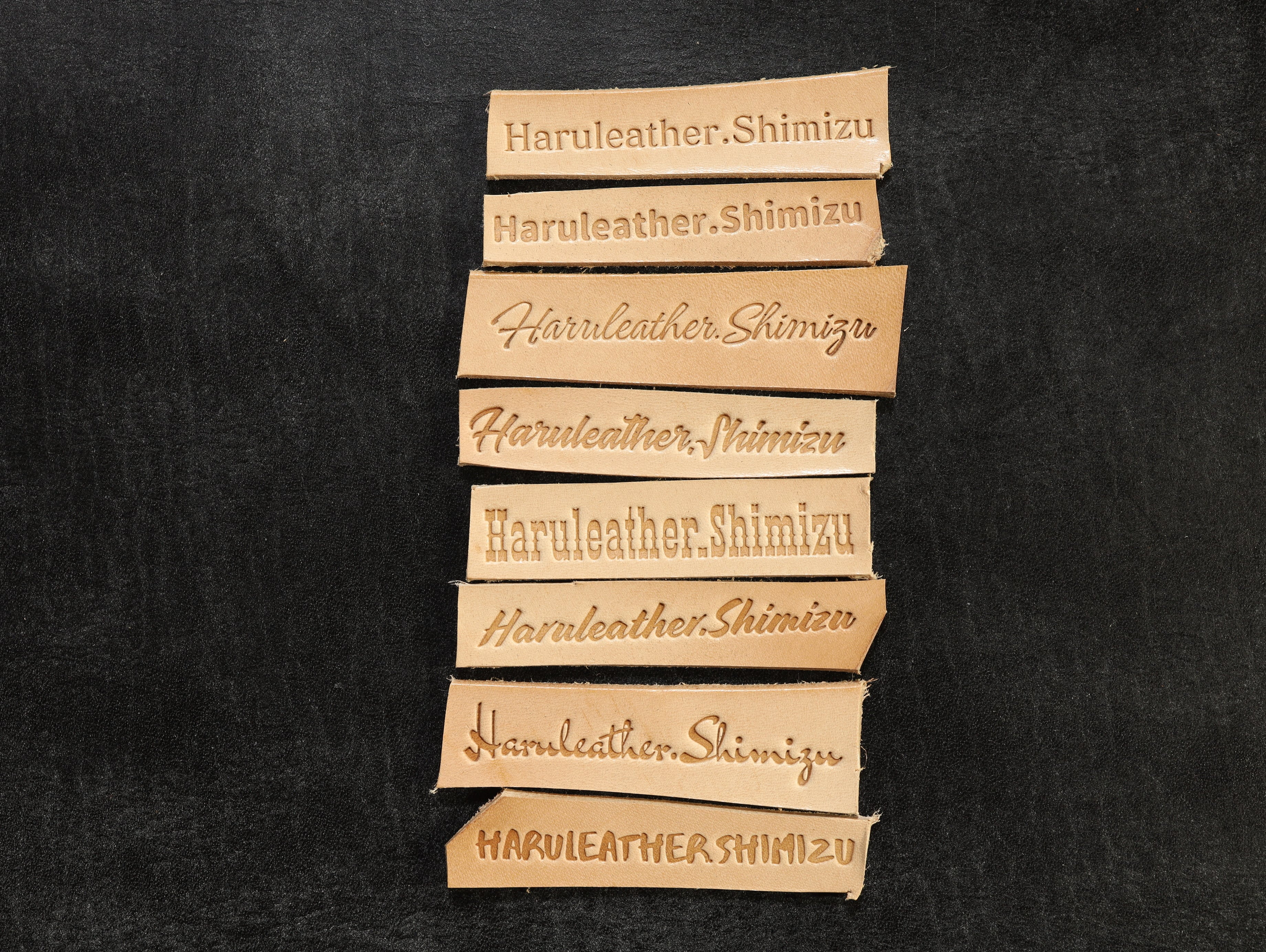 激安!!【アクリルネーム刻印制作】フォントとサイズも選べる　レザークラフト用