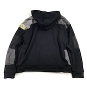 【 hoodie12】 Remake Hoodie black × denim