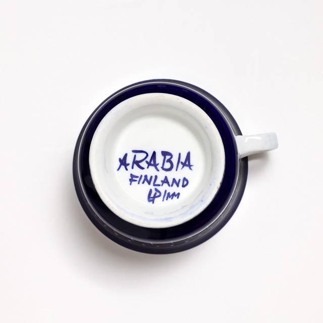 ARABIA アラビア Valencia バレンシア 100mmティーカップ＆ソーサー - 68 北欧ヴィンテージ