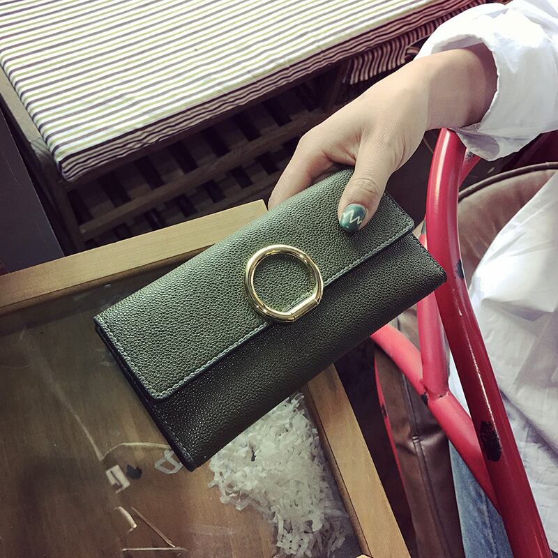 2020年の新しいスタイルの流行の財布の女性の短いレトロな香港スタイルの折りたたみ式の小さな財布シンプルなバックルカードバッグ小銭入れ Tiancai_Wing_Bag76387113767