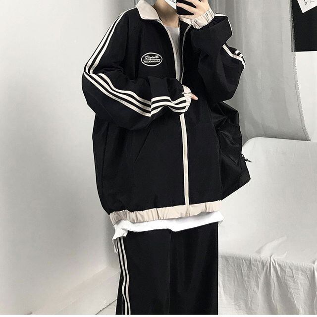 【adidas】 トラックジャケット セットアップ アイボリー 上下Mサイズ