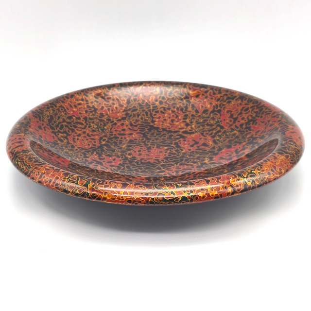 津軽塗（唐塗）バカ塗り・菓子皿・菓子器・漆器・伝統工芸・No.260312-29・梱包サイズ60