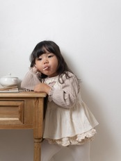 韓国子供服 / mimimarket / 26Autumn / パフーションカラーブラウス / 秋服 *S~L *