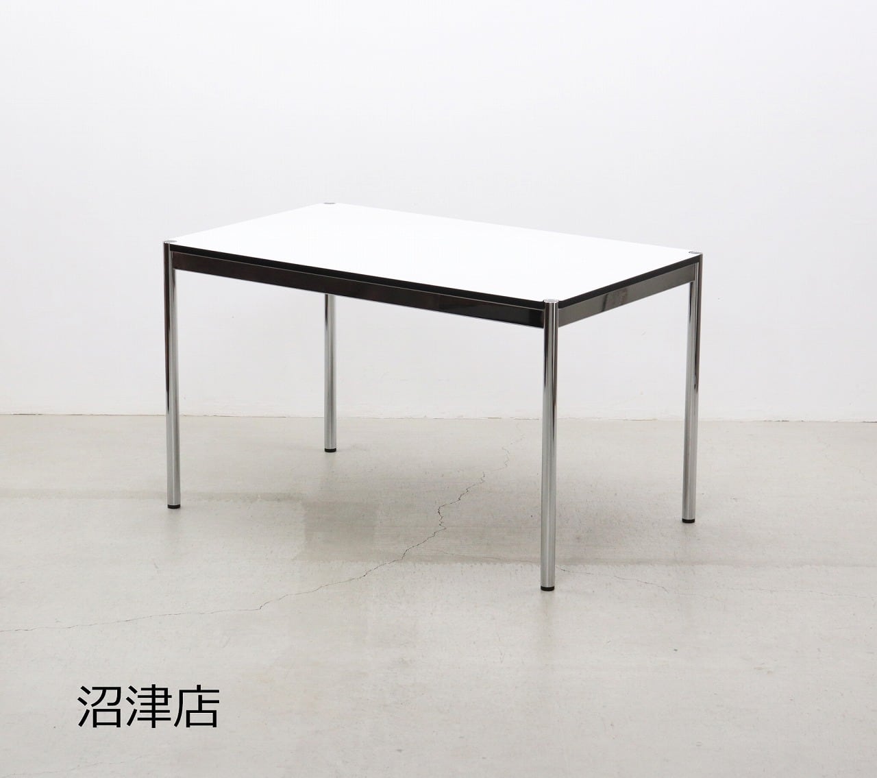 【沼津店】USM Haller ハラー デスク ダイニングテーブル W1250 ホワイト 白 ミーティングテーブル モダン