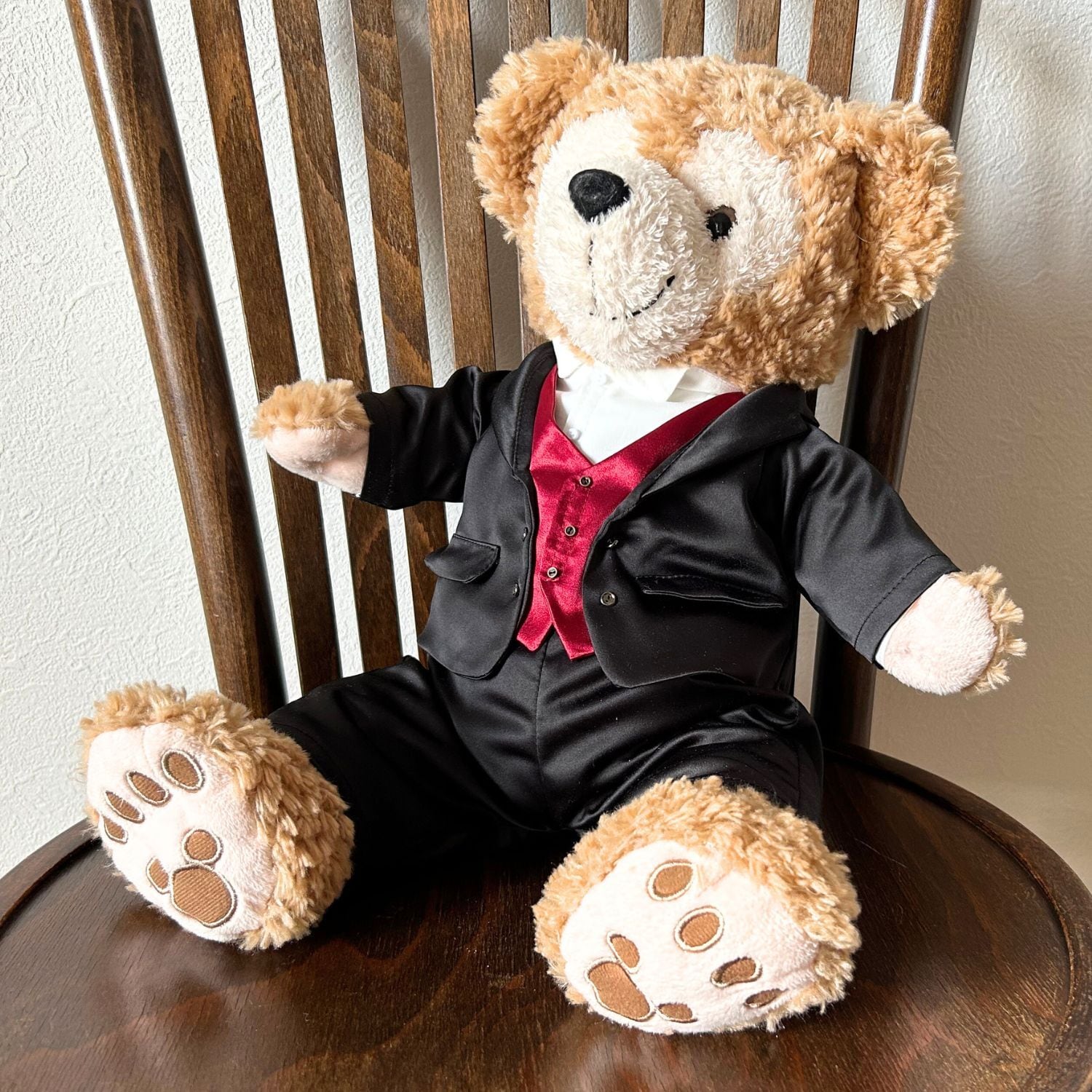 型紙 PDF形式】 くまのぬいぐるみ型紙-ジャケット＆ベスト重ね着風