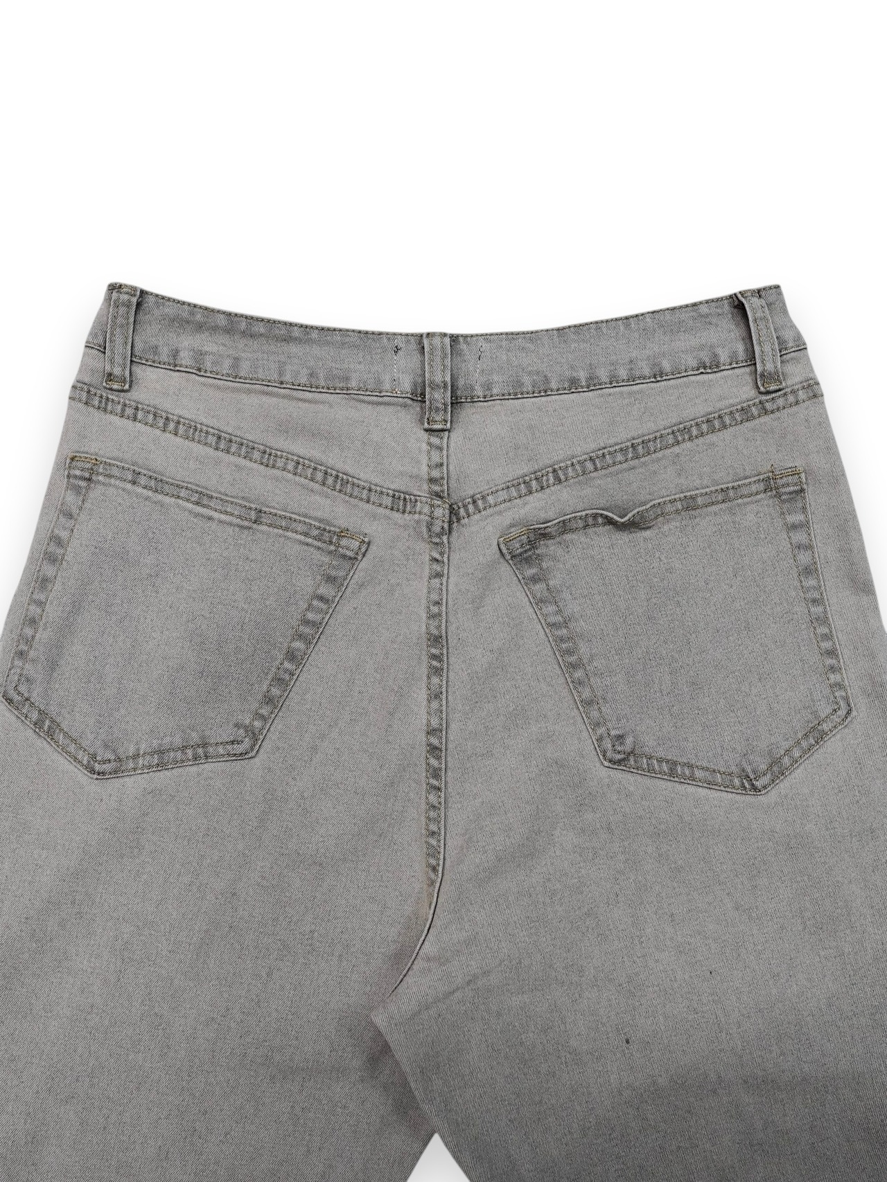 【PLANET STUDIO】pale washed switching flare denim pants