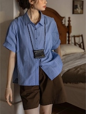 Rivage Jacquard Roll-Up Shirt F0777