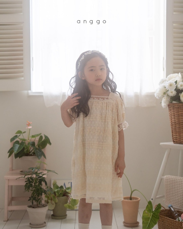 *即納* anggo いちごクリームワンピース