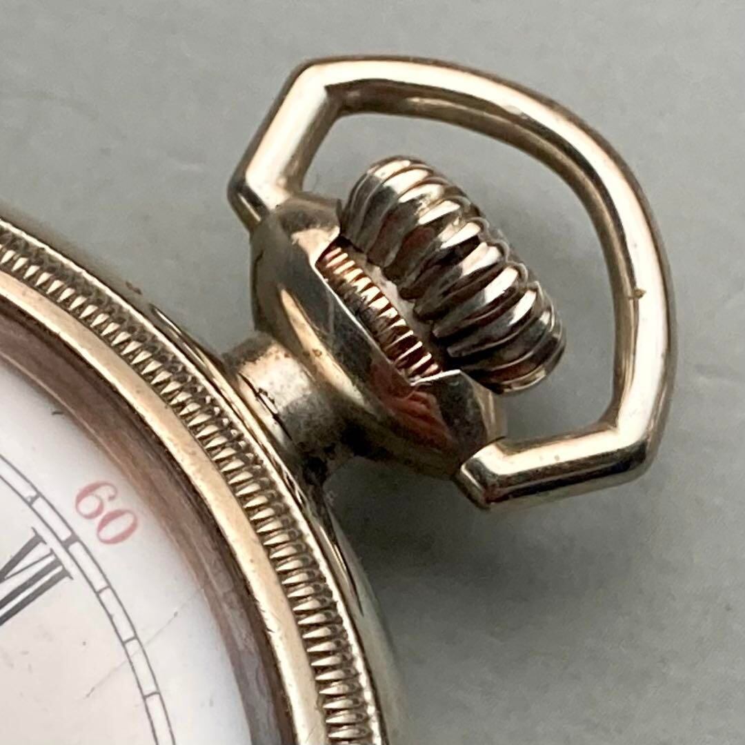 動作品】ハミルトン アンティーク 懐中時計 手巻き オープンフェイス