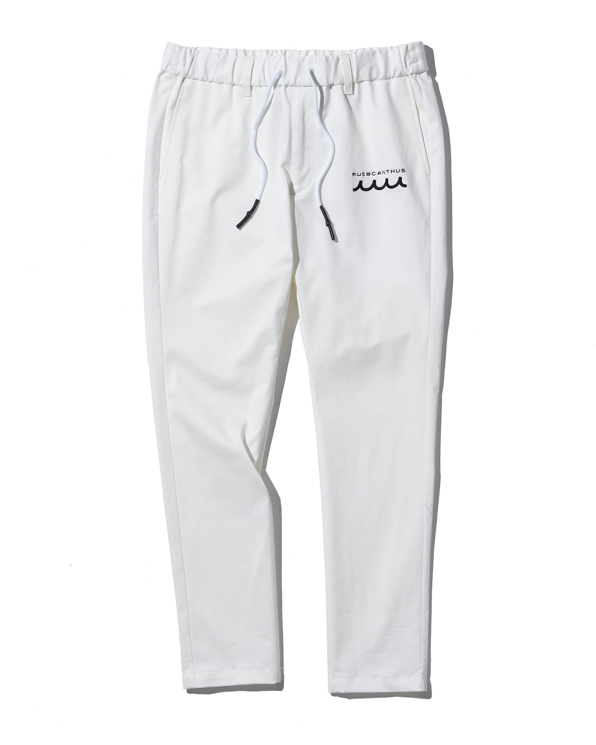 muta ホワイトパンツ ファスナー付き‼️ Restock】muta MARINE × ACANTHUS イージータイトパンツ | ACANTHUS