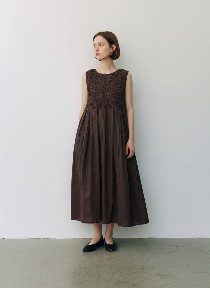 2026S/S ハンドスモッキングワンピース no.2622598 | BOOGIE-WOOGIE