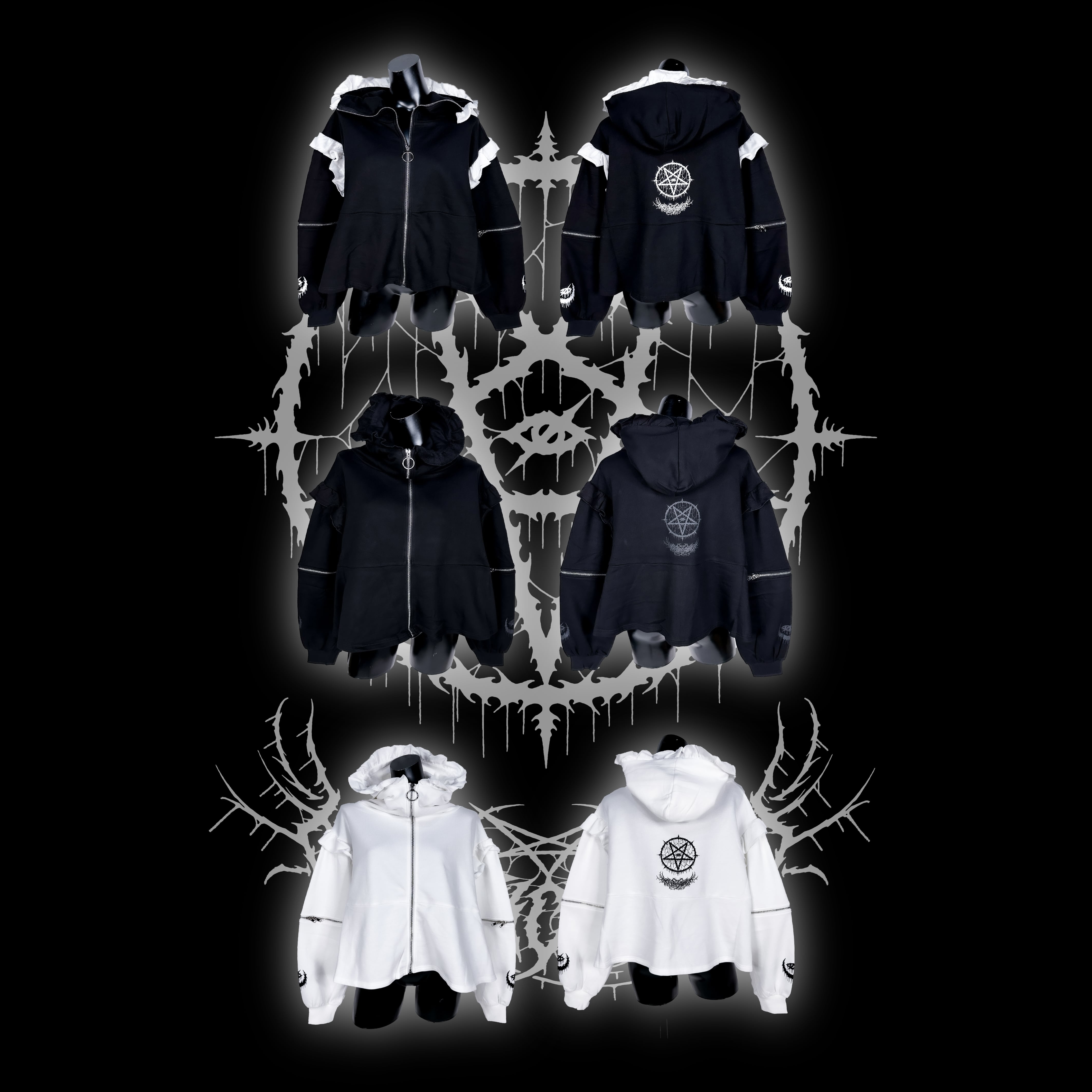 即購入可】kryclothing BABUPK2 黒x白-