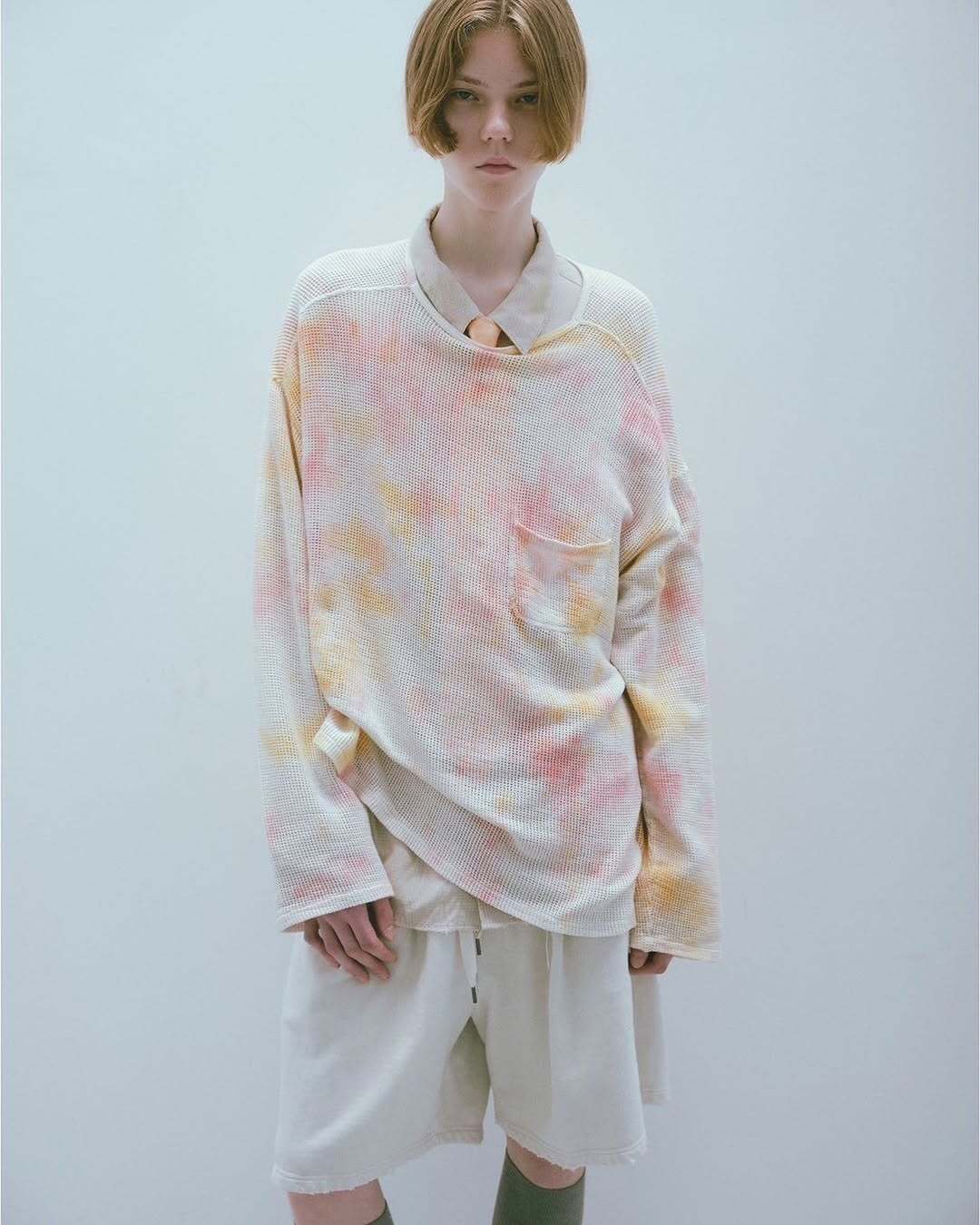 25SS】 ANCELLM TUCK SWEAT SHORTS(WHITE) ANC-PT46 | IAAAM ONLINE STORE