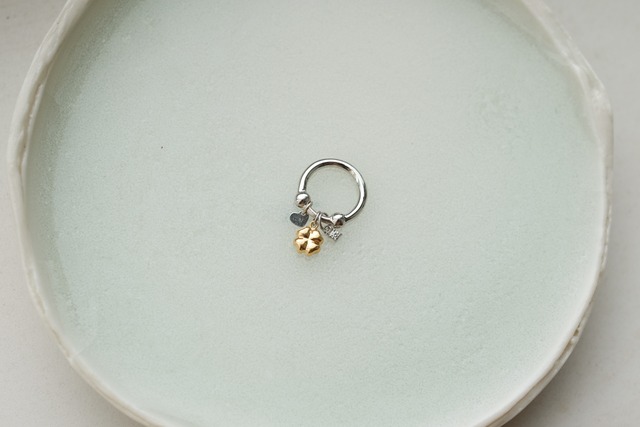 baby ring - clover  (Platinum, K18 gold)