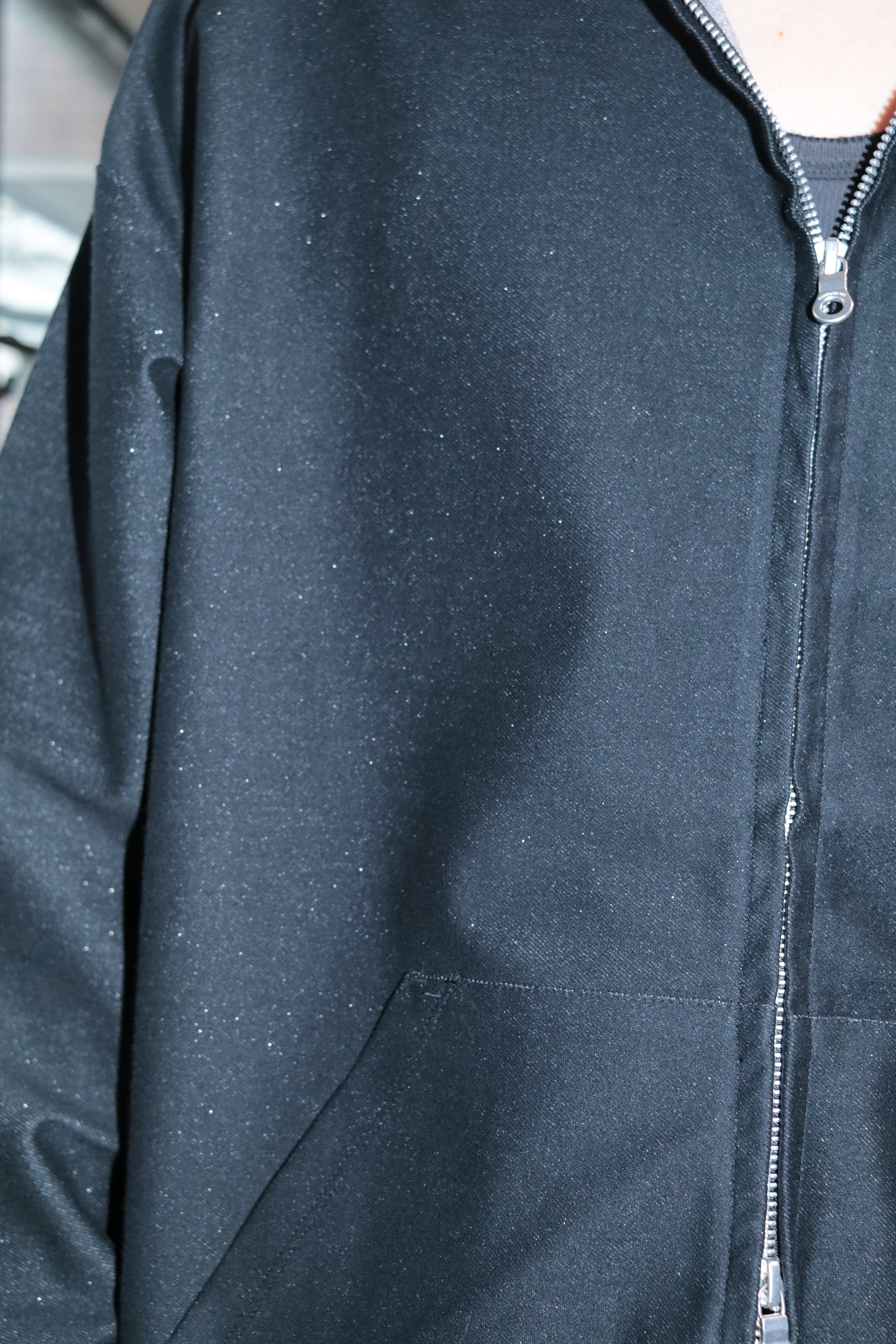 sizeM.L LAST1】KANEMASA PHIL. 36G Glittery Zip Hoodie(BLACK(Night