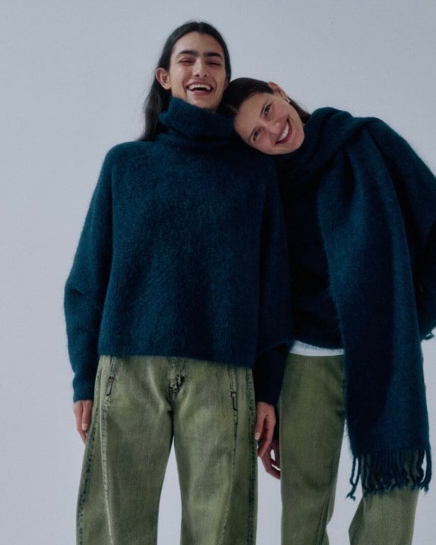 SAYAKA DAVIS/mohair highneck knit
