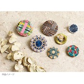 日本紐釦貿易(Nippon Chuko) 糸ボタンベース プラスチック製 25mm 透明 3個 SGM-SB25 手芸用品 ボタン・フック 糸ボタンベース