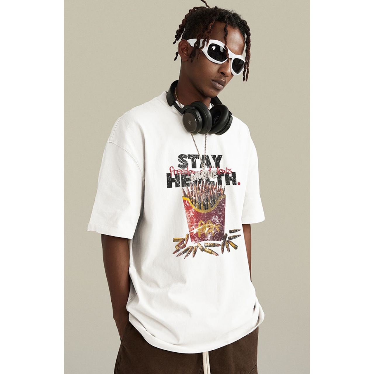 VINTAGE ストリート ポテト弾丸 Tシャツ T942